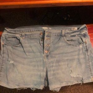 Light wash old navy jean soft shorts